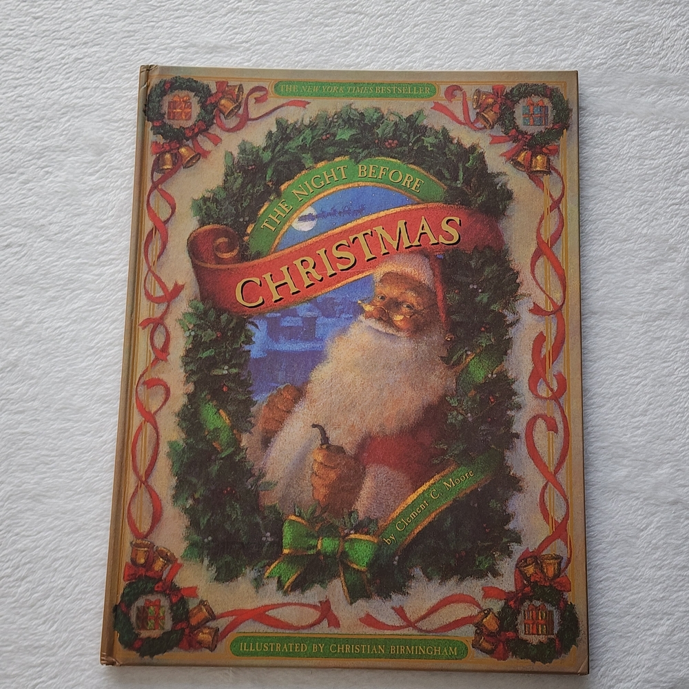 The Night Before Christmas Book Hard Cover Holiday Story Reading Kids Classic